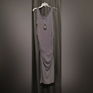 Wendy Williams Striped Black and White Sleeveless Dress